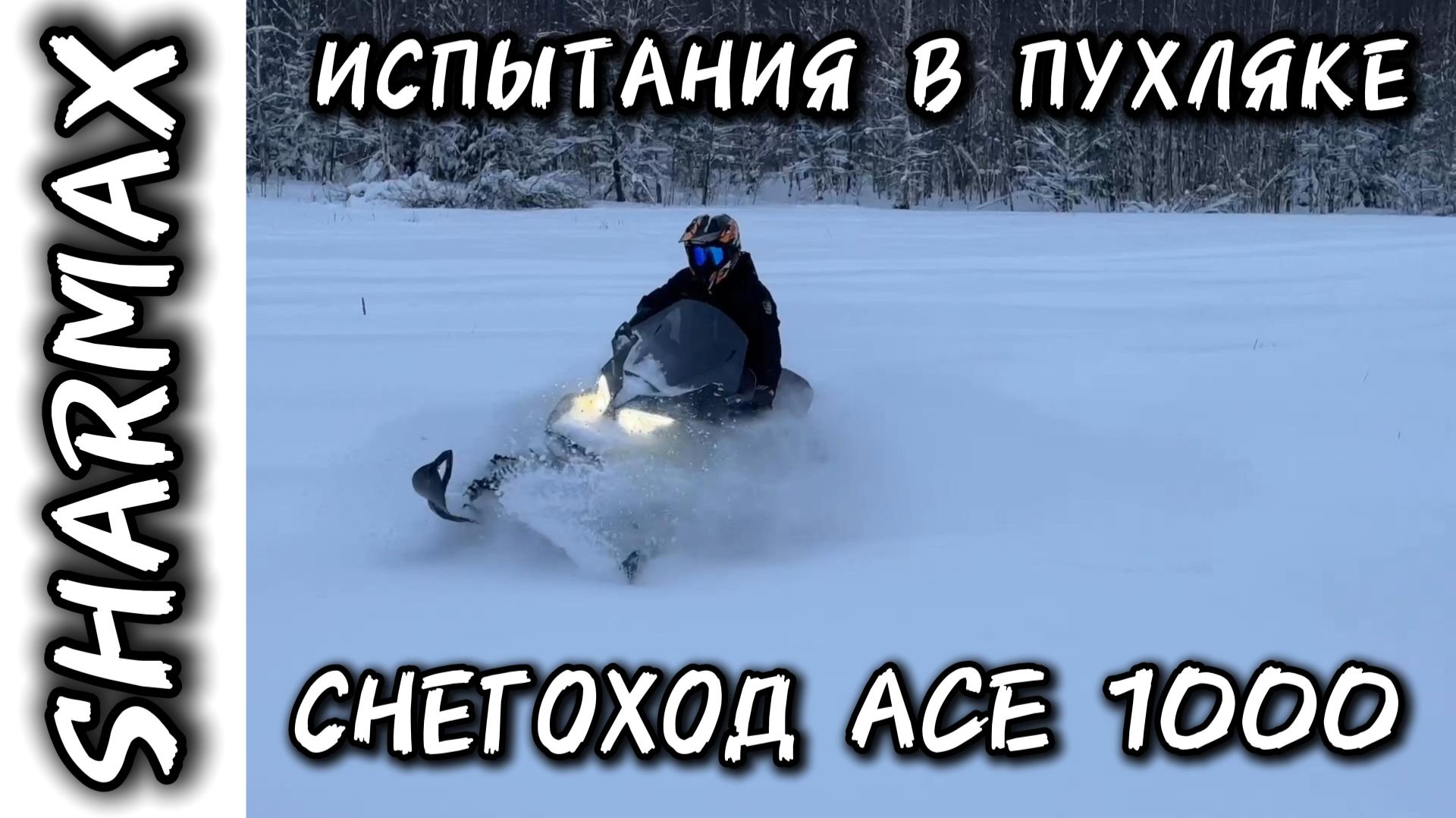 ИСПЫТАНИЕ В ПУХЛЯКЕ КАК ПРОСИЛИ СНЕГОХОД SHARMAX ACE 1000 #motosnab #снегоход #sharmax #snowmobile