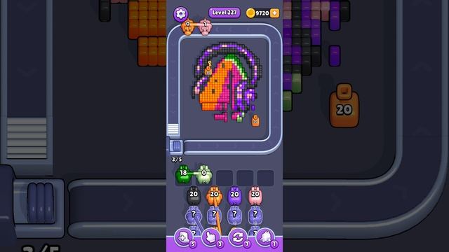 Прохождение 227 уровня Pixel Flow смотреть онлайн