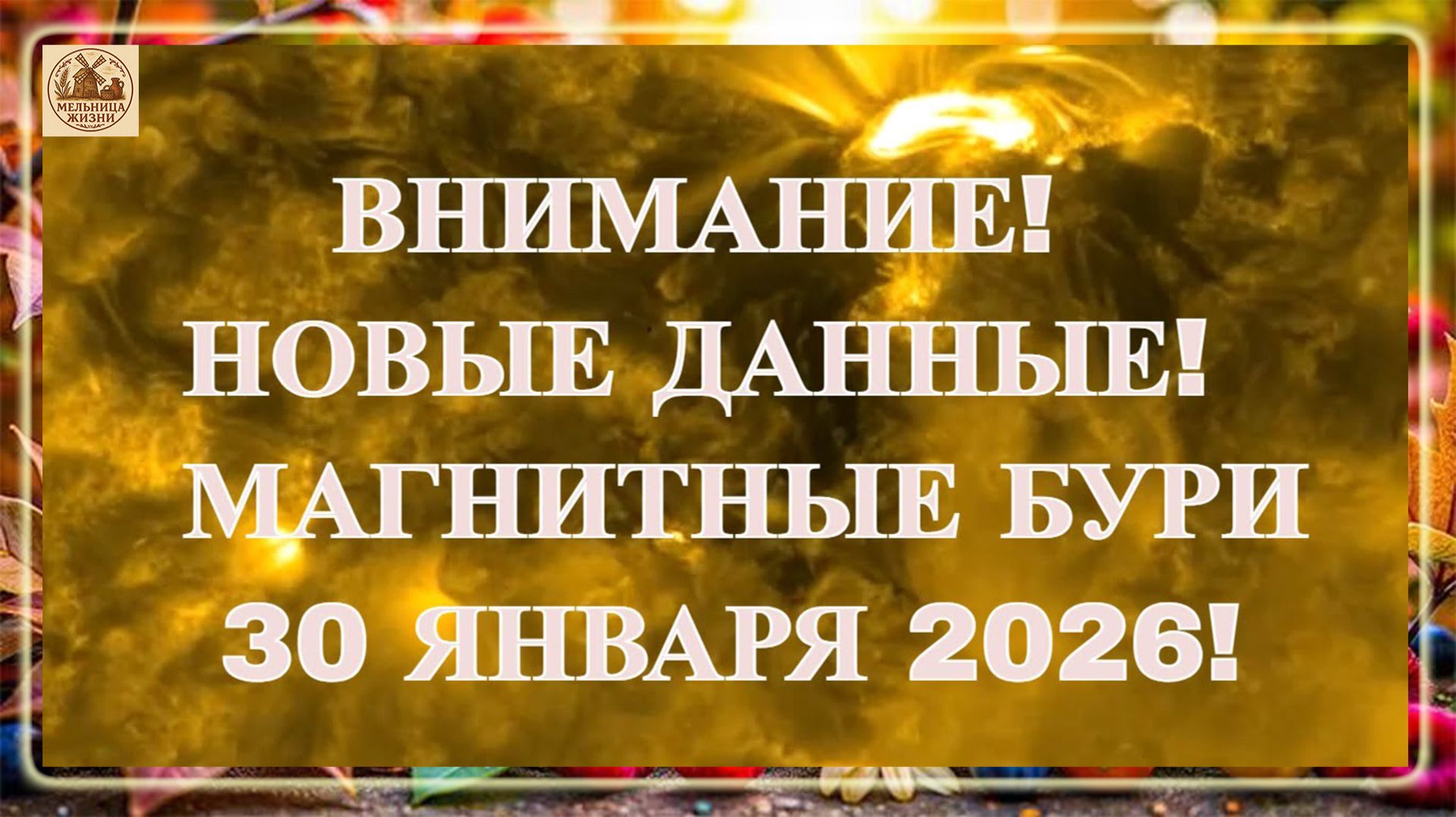 ВНИМАНИЕ! НОВЫЕ ДАННЫЕ! МАГНИТНЫЕ БУРИ 30 ЯНВАРЯ 2026! смотреть онлайн
