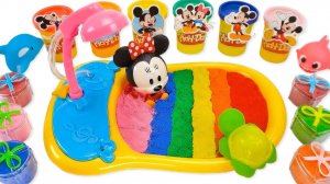 КУПАЕМ МИККИ МАУСА В ВАННЕ ИЗ КИНЕТИЧЕСКОГО ПЕСКА  ВИДЕО МУЛЬТИКИ ДЛЯ ДЕТЕЙ КАНАЛ ИГРАЛКИ-ЗАЛИПАЛКИ