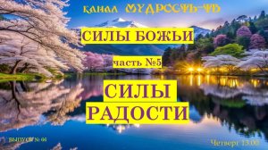 Мудрость-ТВ, выпуск №66. СИЛЫ РАДОСТИ!!!!