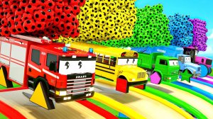 Классные мультяшки про машинки с веселыми песенками для детей и малышей