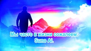 Мы часто в жизни сожалеем. Suno Ai.