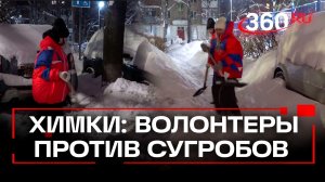 Добровольцы Химок против снегопада