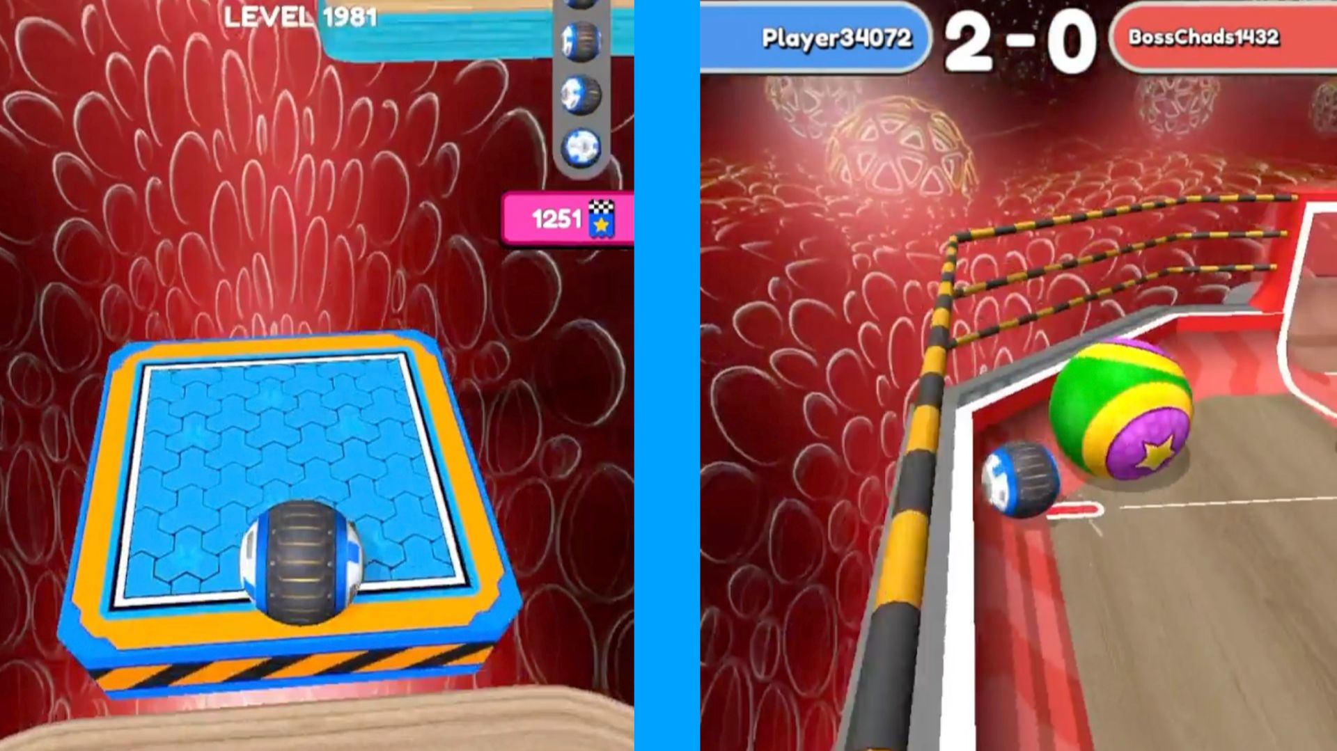 Going Balls Super Speed run Gameplay New Update Level 1981 to 1984 Race Goal ball смотреть онлайн