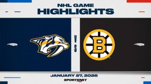 28.01.2026 | ОБЗОР МАТЧА | Бостон Брюинз - Нэшвилл Предаторз | Highlights