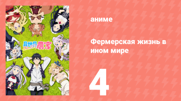 Фермерская жизнь в ином мире 4 серия (аниме-сериал, 2023)