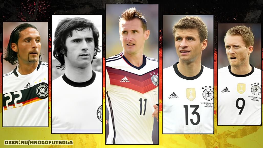 Топ-40 бомбардиров сборной Германии за все время смотреть онлайн