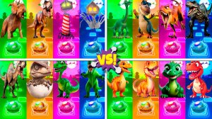 Динозавры МЕГАМИКС 297-300 уровни - Мультики про Динозавров | МУЛЬТФИЛЬМЫ ДИНОЗАВРЫ в Tiles Hop