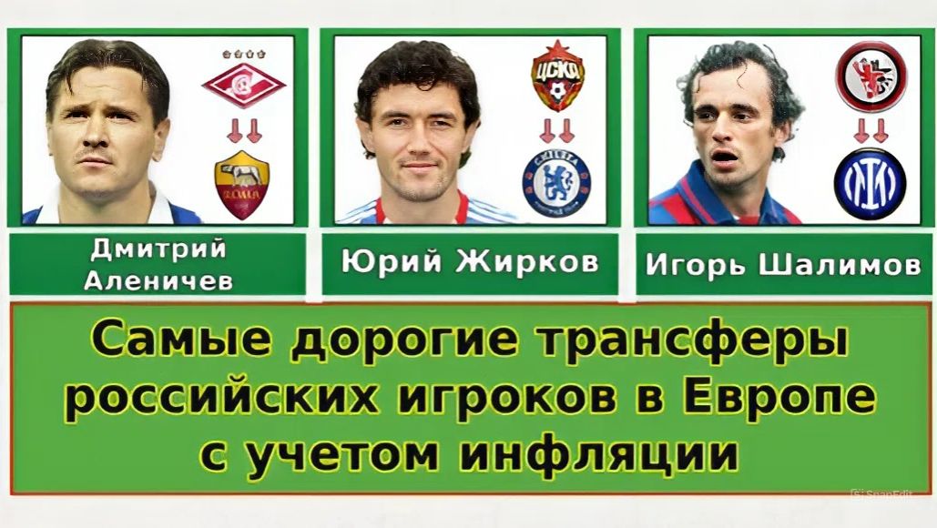 26 самых дорогих трансферов российских футболистов с учетом инфляции (без переходов внутри РПЛ) смотреть онлайн