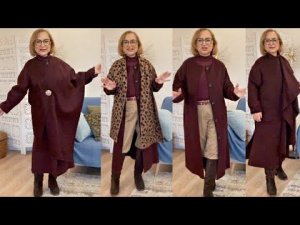 Стильные образы 60+ Пальто-ТрансформерСапогиСумкаПримерки Обзор Распаковка капсулы La Redoute