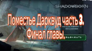 ShadowBorn | Поместье Дарквуд часть 3. Финал главы.