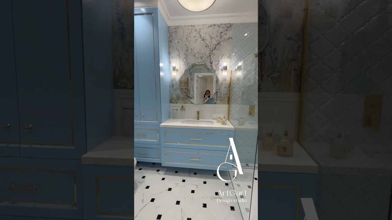 Ванная мечты в доме 60х годов #дизайндома #interiordesign #дизайнквартиры #ремонт #ремонтквартир смотреть онлайн