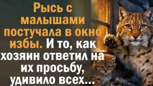 "Гостья из леса". Трогательная таёжная история о рыси, которая доверилась человеку.