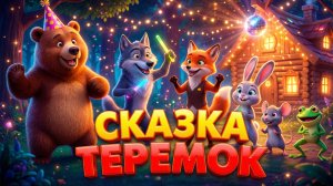 Теремок | Музыкальная сказка для детей! 🎶 Мультик про животных 🐻