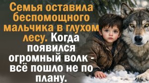 Семья оставила беспомощного мальчика в глухом лесу. Когда появился огромный волк — всё пошло не