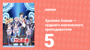 Хроники Акаши — худшего магического преподавателя 5 серия (аниме-сериал, 2017)