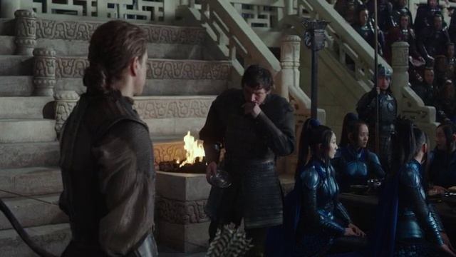 Великая стена.Уиллем показывет своё мастерство лучника. смотреть онлайн