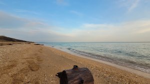 Доброе январское утро на Азовском море. Пляж Подмаячный Темрюкский район