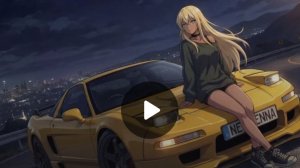 Initial AI - Neon Heart Overdrive (Hyper Eurobeat X City Pop AMV)