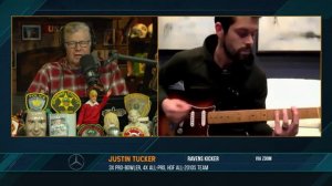 Justin Tucker jams out on his guitar _ 121720