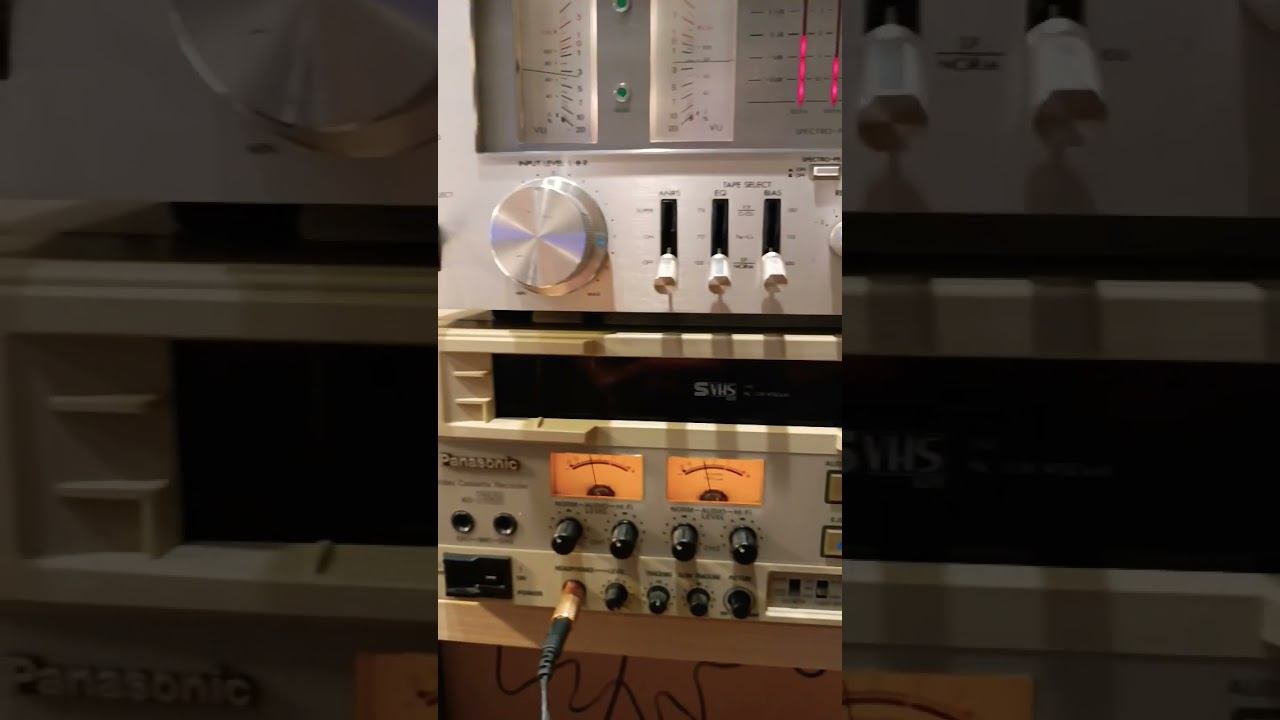 Victor KD-85SA STEREO CASSETTE DECK + PANASONIC NV AG-7350 S-VHS VCR