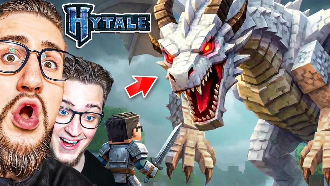 ЭТО ДРАКОН! МЫ НАШЛИ ЕГО! ПОСТРОИЛИ ТЕЛЕПОРТ В ДРУГОЙ МИР! КООП ВЫЖИВАНИЕ В HYTALE #4 смотреть онлайн