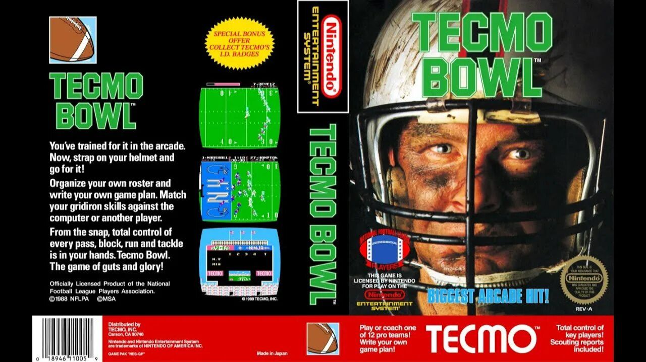 Tecmo Bowl (NES) смотреть онлайн