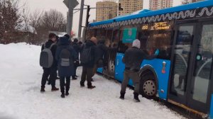 Люди не могут добраться до работы из-за снежного коллапса на дорогах в Москве и Подмосковье