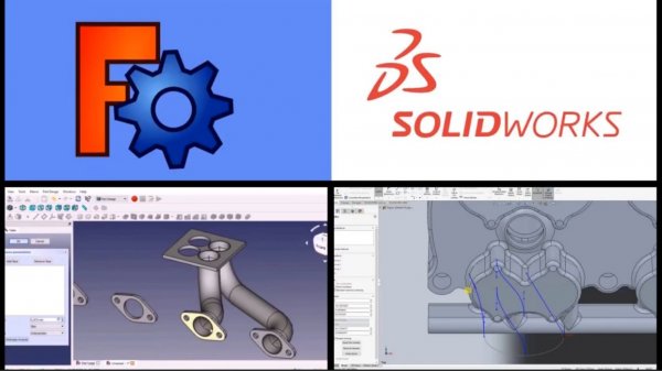 Сравниваем древние FreeCAD и SolidWorks. Обзорное видео.