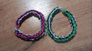 Браслет из резиночек "Чешуя дракона"