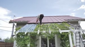 Малый навес из профилированного поликарбоната Novattro: «Своими руками»