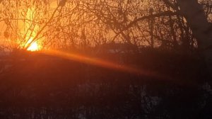 Зимний Закат Солнца