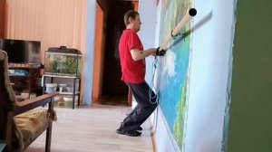 Жизнь после инсульта.Начал делать новое для меня упражнение.