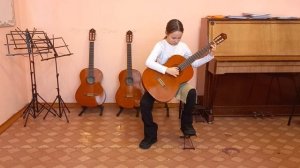 Прохорова Евдокия 1 класс. В. Калинин "Полька"