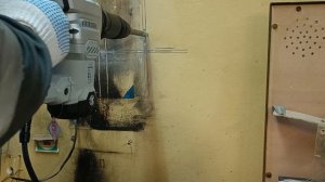 отбойный молоток Ресанта ОМ-1600М в работе