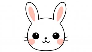 КАК ЛЕГКО НАРИСОВАТЬ МОРДОЧКУ КРОЛИКА 🐰