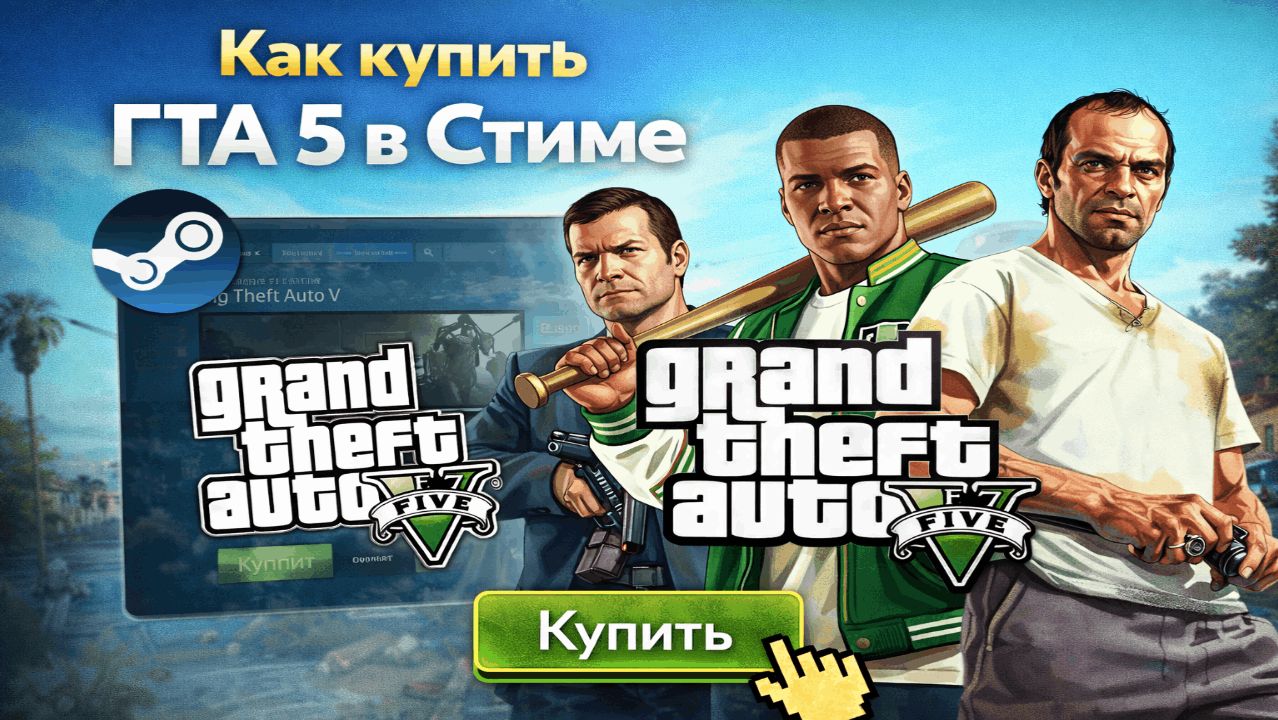 Как купить ГТА 5 в Стиме в России 2026 смотреть онлайн