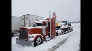 Дальнобой. США. Kупил автономку.Посадили самосвал на брюхо. Зима, смотрим дом.