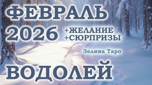 ВОДОЛЕЙ | ТАРО прогноз на ФЕВРАЛЬ 2026 года | Желание | Сюрпризы | Расклад таро