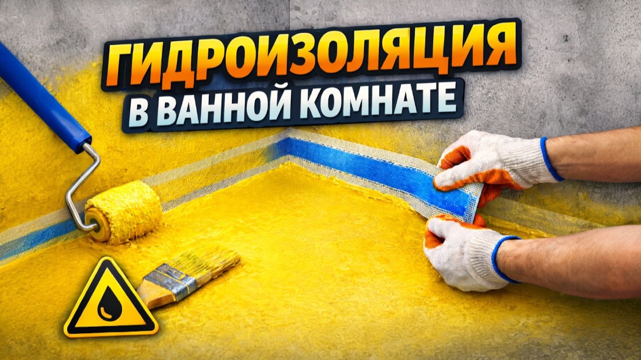 Гидроизоляция. Гидроизоляция ванной комнаты под плитку, керамогранит своими руками смотреть онлайн