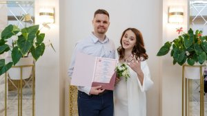 Клип с росписи в Савеловском ЗАГСе