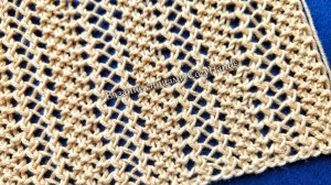 Легкий ажурный узор Гранитный шнурок ⭐ Для вязания топа, джемпера ⭐ Схема