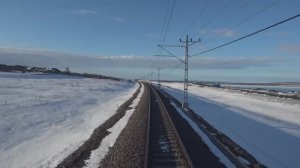 🇸🇪 Швеция - путешествие на поезде за полярный круг, вид из кабины