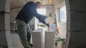 Баня своими руками, часть 6! Стены, перегородки часть 2.