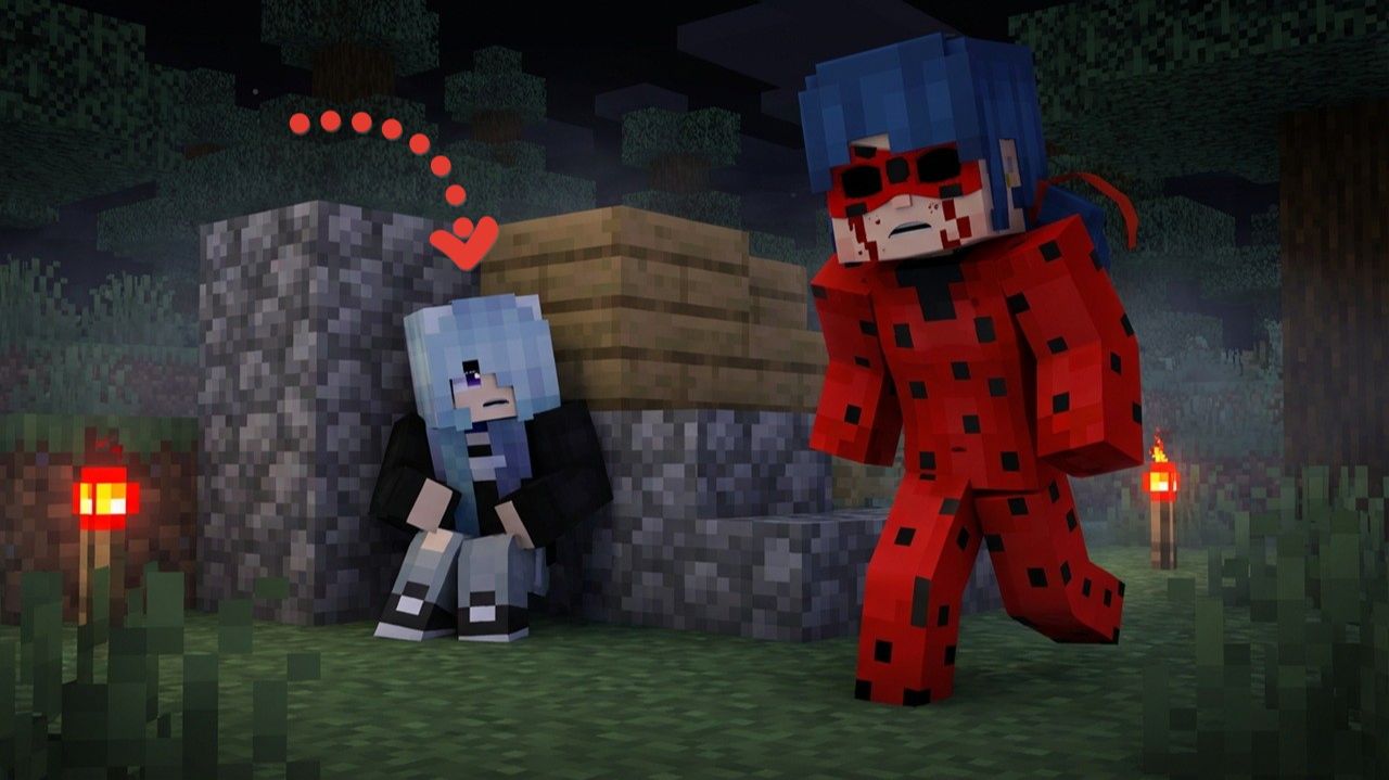 НЕОЖИДАННЫЙ ВЫЗОВ ОТ ЛЕДИ БАГ В МАЙНКРАФТ LADY BUG LADYBLOOD смотреть онлайн