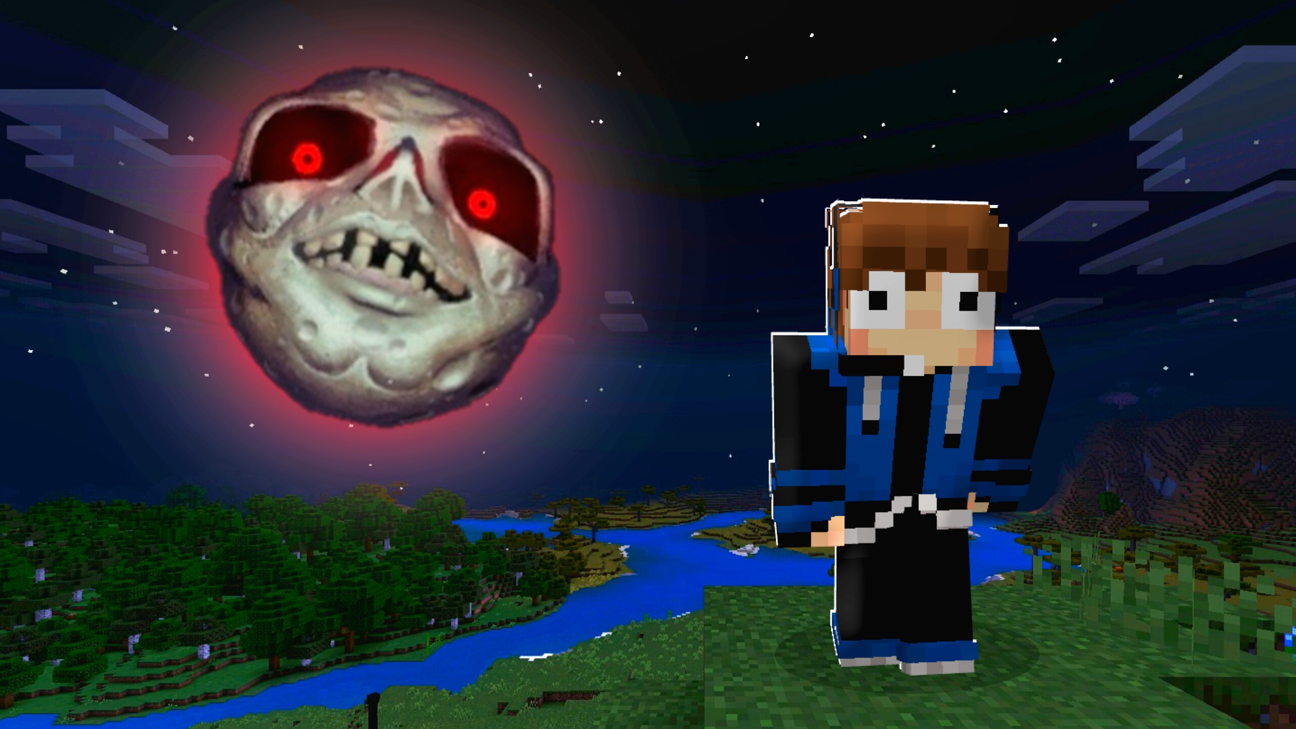 ЭТО СТРАШНЕЕ КРАСНОЙ ЛУНЫ В МАЙНКРАФТ | Обзор мода "Lunar moon" смотреть онлайн