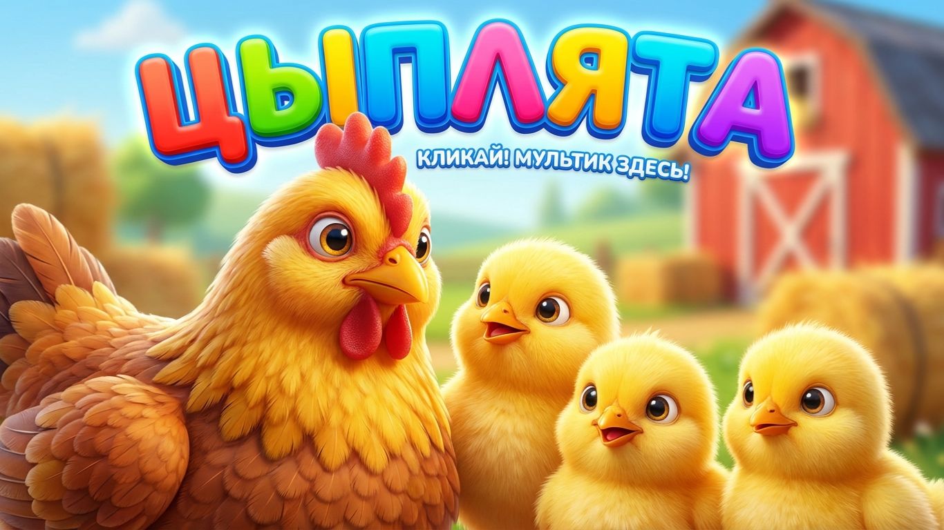 ЦЫПЛЯТА - Домашние животные для детей Мультики про животных - ЦЫПЛЯТА - Цыплята и куры