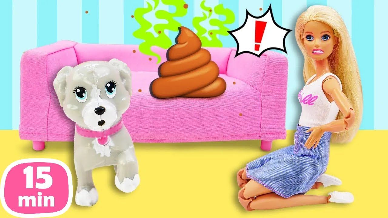 📹 Блог Барби: День заботы о животных! 🐾 | Игры с игрушечным питомцами для детей