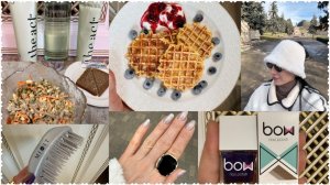 Творожно-банановые вафли🤤Вкусный салат с языком🤗Покупки и новости за неделю😇Прогулки по городу☺️